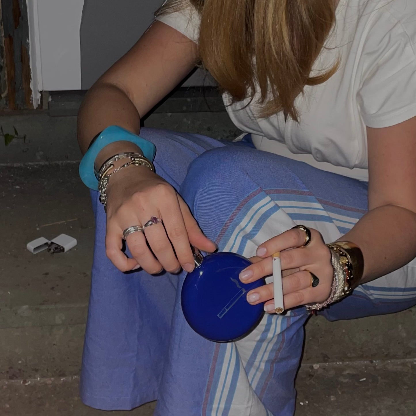 Flachmann Blau