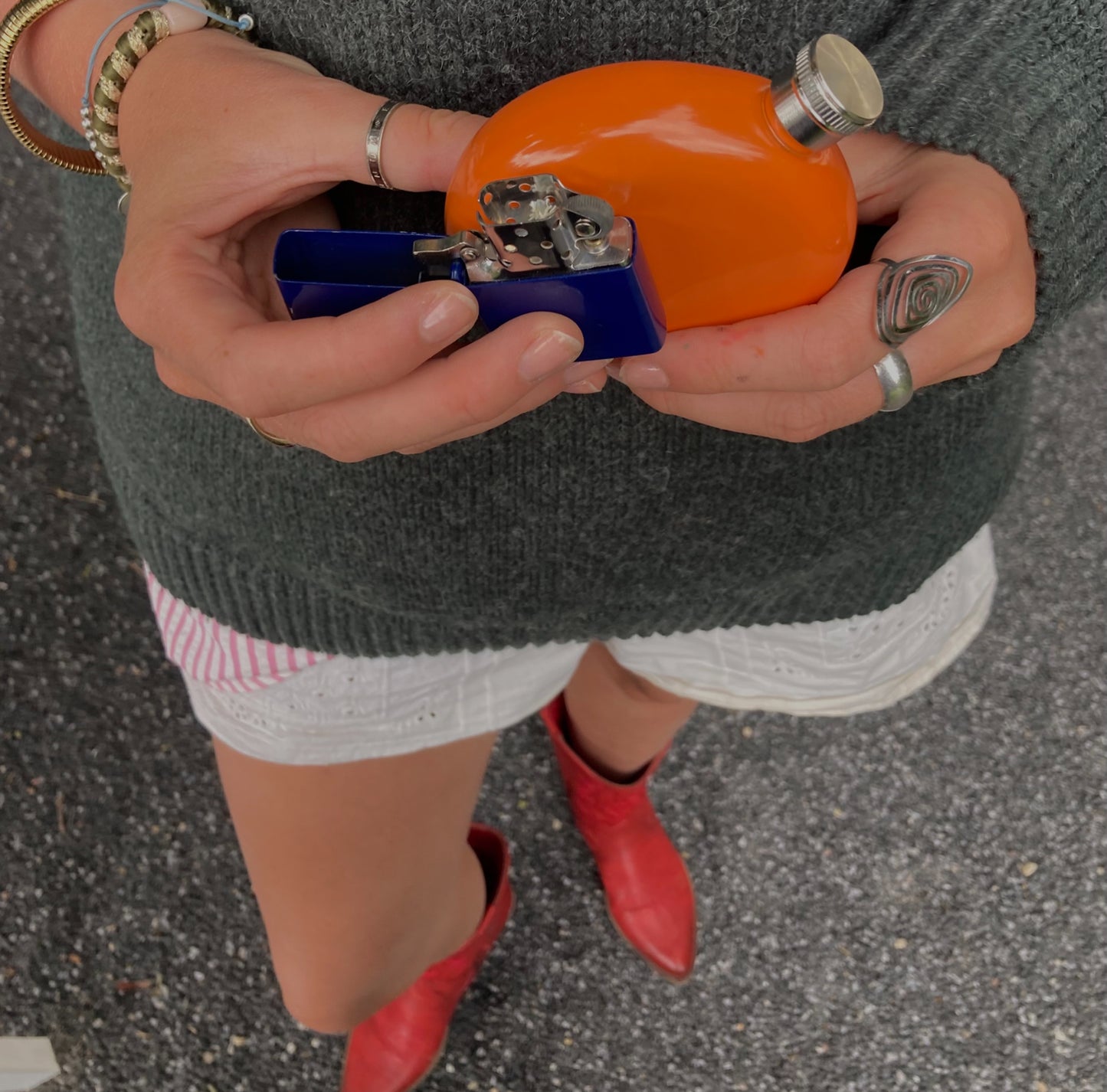Flachmann Orange